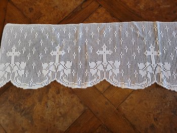 Altar front in lace, early 20th century