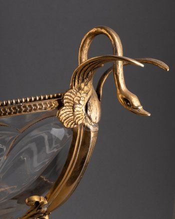 Cut Crystal and Gilt Bronze Cup, 19th Century