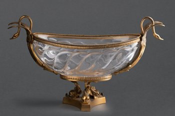 Cut Crystal and Gilt Bronze Cup, 19th Century