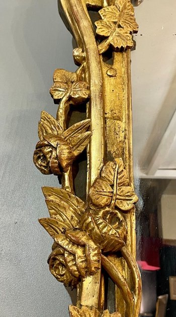 Mirror In Golden Wood, 19th Century