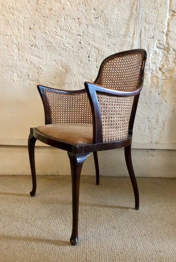 Pair Of Regency Armchairs. England, 19th Century