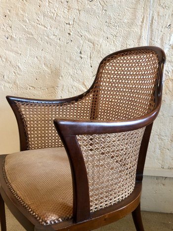 Pair Of Regency Armchairs. England, 19th Century