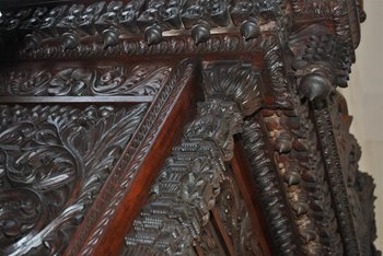 Very Richly Carved 19th Century India Wardrobe