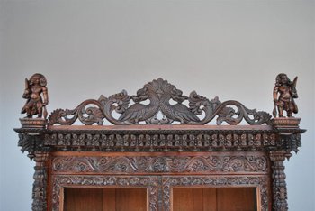 Very Richly Carved 19th Century India Wardrobe