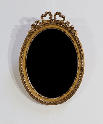 Oval mirror Louis XVI - Early XXth century