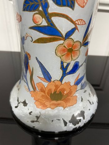 Arte Povera - Grand Vase En Verre Soufflé Epoque 18ème