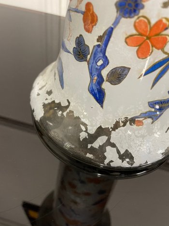 Arte Povera - Grand Vase En Verre Soufflé Epoque 18ème