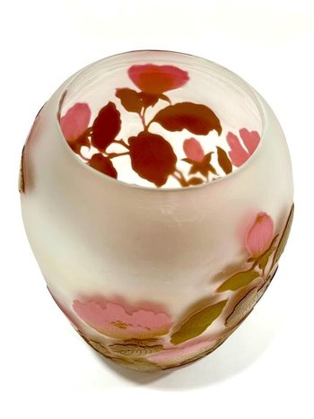 Emile Gallé Art Nouveau Vase "With Anemones"