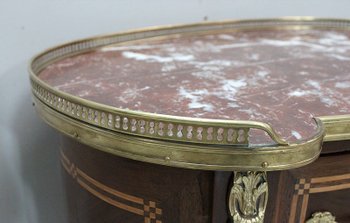 Small Mahogany Chest of Drawers, Transition Louis XV / Louis XVI style - Late 19th century