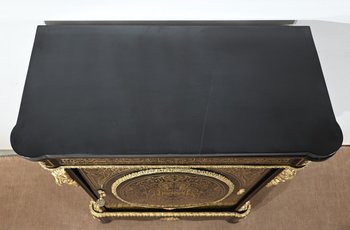 Support Cabinet in Blackened Pear Tree, Napoleon III Period - Mid-19th Century