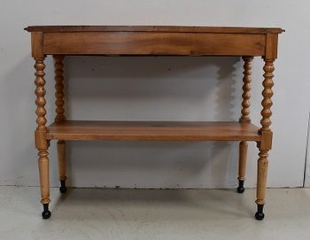 High Trolley in Solid Blond Walnut, Louis Philippe Period - Mid-19th Century