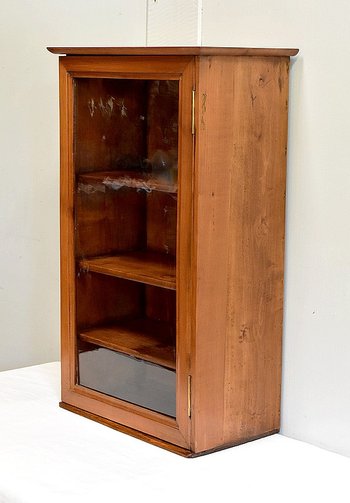 Small Cherry Wall Showcase - Late 19th Century