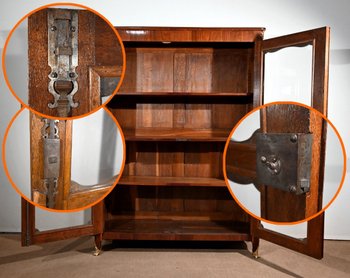 Bookcase in Rosewood and Indigenous, Louis XV period – 18th century