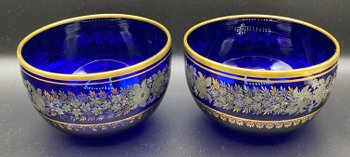 PAIR OF SÈVRES CRYSTAL BOWLS