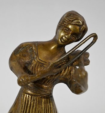 Bronze "Der Geiger" - Ende des 19. Jahrhunderts