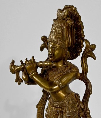 Bronzo "Krishna" - Fine del XIX secolo