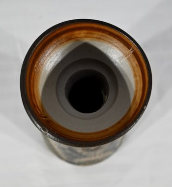 Salt Sandstone Vase, signed J-C. Courjault - 1975