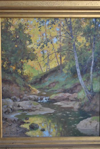 Paire de Paysages l'Ariège Par Albert Régagnon (1874-1961)