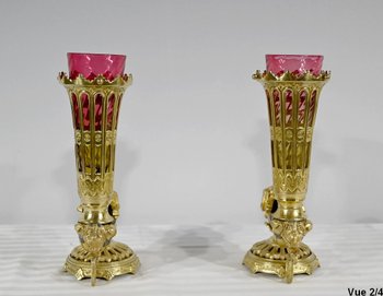 Pair of Bronze Rython Vases – 1st part of the 19th century