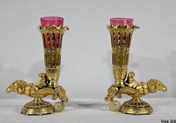 Pair of Bronze Rython Vases – 1st part of the 19th century