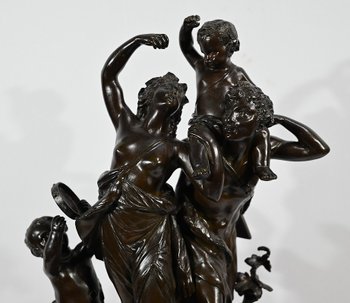 Bronze « L’enfance de Silène », D’après Clodion – 2ème partie du XIXe