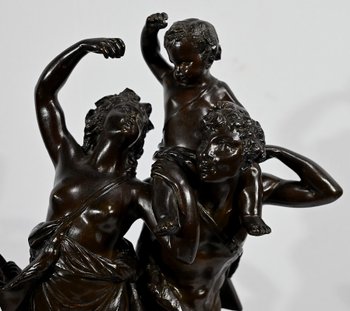 Bronze « L’enfance de Silène », D’après Clodion – 2ème partie du XIXe