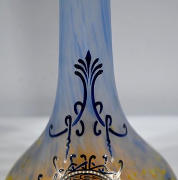 Pair of Glass Paste Vases, signed Legras – Late 19th century