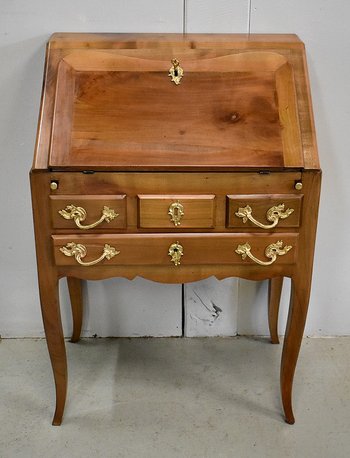 Petit Bureau de Pente en Merisier, style Louis XV - Fin XIXe