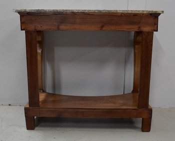 Property console, in solid Walnut, Restoration period - Early 19th century