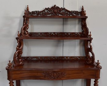 Mahogany Serving Console, Napoleon III Period - 1850