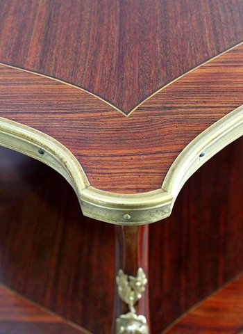 Marquetry Tea Table, Louis XV Style - Early 20th Century