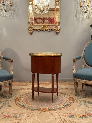 Louis XVI Mahogany Salon Table Circa 1780