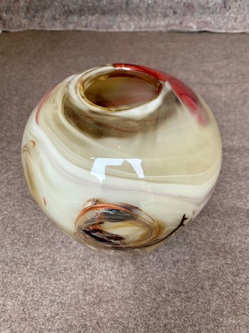 Vase en verre soufflé 