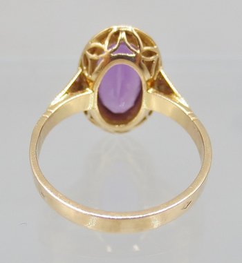 Ring, Gold And Amethyst.