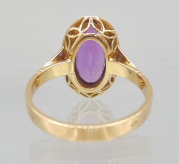 Ring, Gold And Amethyst.