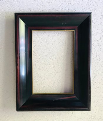 Nineteenth century mahogany lacquered wooden ogee frame