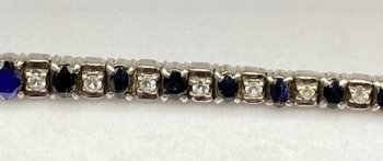 SAPPHIRES STERLING SILVER BRACELET