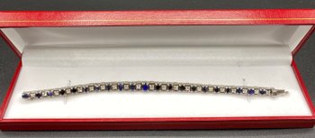 SAPPHIRES STERLING SILVER BRACELET