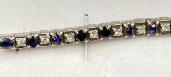 SAPPHIRES STERLING SILVER BRACELET