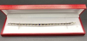 SAPPHIRES STERLING SILVER BRACELET