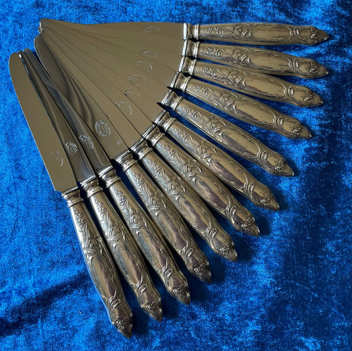 48-piece art nouveau cutlery set.