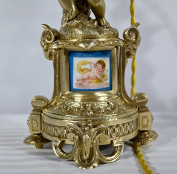 Pair of Candlesticks in Gilt Bronze, Napoleon III Period - Mid-19th Century