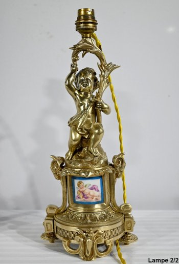 Pair of Candlesticks in Gilt Bronze, Napoleon III Period - Mid-19th Century