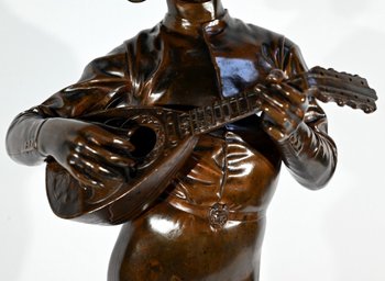 Bronze « Chanteur Florentin du XVe Siècle », signé P.Dubois – 1865