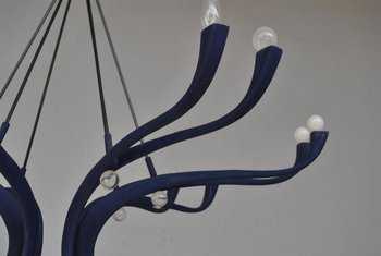 Vintage 1990s Design Chandelier with 12 Lights