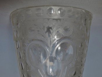 Verre à Jambe Bohème, Milieu Du XVIIIe Siècle.