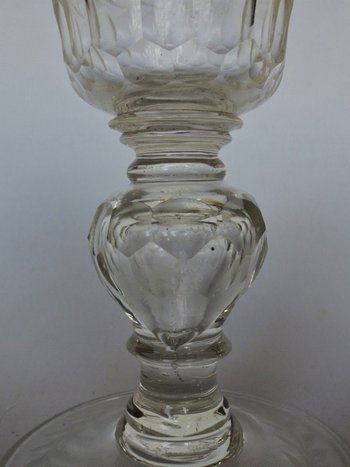 Verre à Jambe Bohème, Milieu Du XVIIIe Siècle.