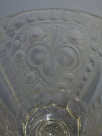 Verre à Jambe Bohème, Milieu Du XVIIIe Siècle.