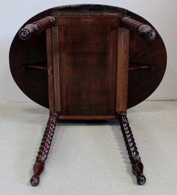 Small Rio Rosewood Shutter Table, Napoleon III Period – Mid-19th Century