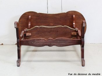 Kleiner „Rognon“ Serviertisch aus Mahagonifurnier, Stil Louis XVI – Ende des 19. Jahrhunderts